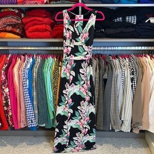 Tommy Bahama Black Floral Maxi Dress